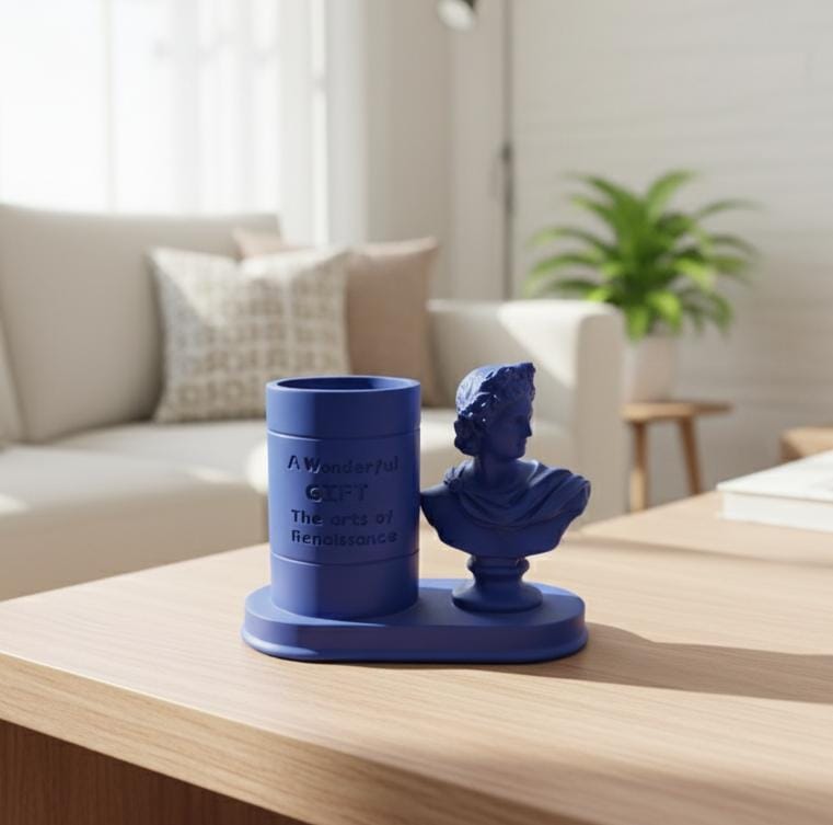 AKDC Polyresin Roman David Pen Holder Figurine – Blue Artistic Classic Desk Décor 16 cm - Al Kabayel Discount CentreAKDC Polyresin Roman David Pen Holder Figurine – Blue Artistic Classic Desk Décor 16 cmPen Holders & Desk OrganizersAKDCAl Kabayel Discount Centre
