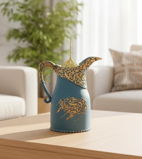 AKDC POP Decorative Incense Burner – Kettle Shape – Blue – 23 cm Stylish Decor Piece - Al Kabayel Discount CentreAKDC POP Decorative Incense Burner – Kettle Shape – Blue – 23 cm Stylish Decor PieceIncense BurnerAKDCAl Kabayel Discount Centre