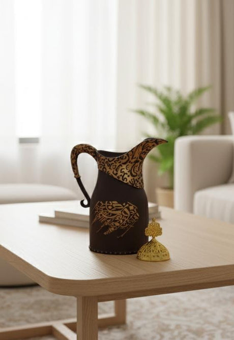 AKDC POP Decorative Incense Burner – Kettle Shape Design – Brown – 23 cm Unique Aroma Piece - Al Kabayel Discount CentreAKDC POP Decorative Incense Burner – Kettle Shape Design – Brown – 23 cm Unique Aroma PieceIncense BurnerAKDCAl Kabayel Discount Centre