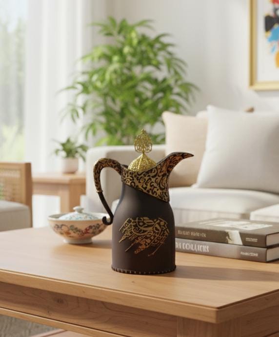 AKDC POP Decorative Incense Burner – Kettle Shape Design – Brown – 23 cm Unique Aroma Piece - Al Kabayel Discount CentreAKDC POP Decorative Incense Burner – Kettle Shape Design – Brown – 23 cm Unique Aroma PieceIncense BurnerAKDCAl Kabayel Discount Centre
