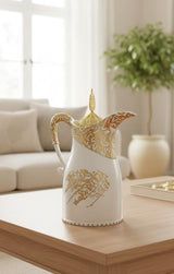 AKDC POP Decorative Incense Burner – Kettle Shape – White – 23 cm Elegant Home Burner - Al Kabayel Discount CentreAKDC POP Decorative Incense Burner – Kettle Shape – White – 23 cm Elegant Home BurnerIncense BurnerAKDCAl Kabayel Discount Centre