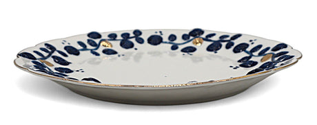 AKDC Porcelain Plate 20cm – White with Blue & Gold Classic Style - Al Kabayel Discount CentreAKDC Porcelain Plate 20cm – White with Blue & Gold Classic StylePlatesAKDCAl Kabayel Discount Centre