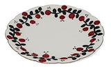 AKDC Porcelain Plate 20cm – White with Red & Black Artistic Design - Al Kabayel Discount CentreAKDC Porcelain Plate 20cm – White with Red & Black Artistic DesignPlatesAKDCAl Kabayel Discount Centre