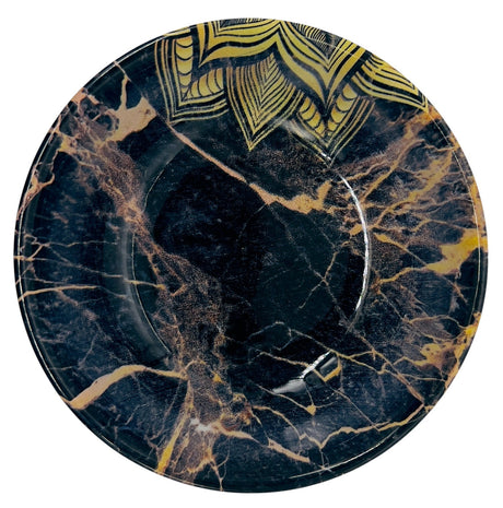 AKDC Porcelain Soup Bowl 15cm, Black and Gold Florel Design - Al Kabayel Discount CentreAKDC Porcelain Soup Bowl 15cm, Black and Gold Florel DesignBowlsAKDCAl Kabayel Discount Centre