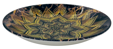 AKDC Porcelain Soup Plate 20cm, Black and Gold Florel Design - Al Kabayel Discount CentreAKDC Porcelain Soup Plate 20cm, Black and Gold Florel DesignPlatesAKDCAl Kabayel Discount Centre