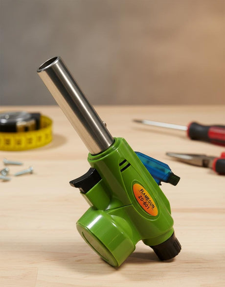 AKDC Portable Gas Torch 1300°C | Adjustable Flame Butane Blow Torch | Multipurpose Culinary & BBQ Tool for Cooking, Welding & Fire Starting - Al Kabayel Discount CentreAKDC Portable Gas Torch 1300°C | Adjustable Flame Butane Blow Torch | Multipurpose Culinary & BBQ Tool for Cooking, Welding & Fire StartingCamping UtilitiesAKDCAl Kabayel Discount Centre
