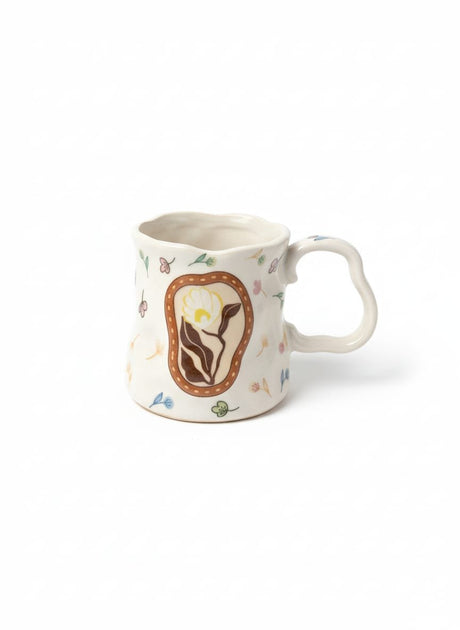 AKDC Premium 400ml White Ceramic Mug with Beautiful Handcrafted Flower Design – Elegant & Timeless Drinkware for Everyday Use - Al Kabayel Discount CentreAKDC Premium 400ml White Ceramic Mug with Beautiful Handcrafted Flower Design – Elegant & Timeless Drinkware for Everyday UseMugsAKDCAl Kabayel Discount Centre