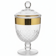 AKDC Premium Acrylic Footed Storage Canister with Decorative Gold Design and Secure Lid Clear Finish 18 × 13 cm - Al Kabayel Discount CentreAKDC Premium Acrylic Footed Storage Canister with Decorative Gold Design and Secure Lid Clear Finish 18 × 13 cmJars & Food SaversAKDCAl Kabayel Discount Centre