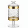AKDC Premium Acrylic Footed Storage Canister with Decorative Gold Design and Secure Lid Clear Finish 19 × 11 cm - Al Kabayel Discount CentreAKDC Premium Acrylic Footed Storage Canister with Decorative Gold Design and Secure Lid Clear Finish 19 × 11 cmJars & Food SaversAKDCAl Kabayel Discount Centre