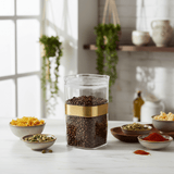 AKDC Premium Acrylic Storage Canister with Decorative Gold Design and Lid Multipurpose Container 800 ml Capacity - Al Kabayel Discount CentreAKDC Premium Acrylic Storage Canister with Decorative Gold Design and Lid Multipurpose Container 800 ml CapacityJars & Food SaversAKDCAl Kabayel Discount Centre