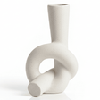 AKDC Premium Artistic Ceramic Home Décor Vase – Elegant White Unique Shape Statement Piece, 17 × 10 cm - Al Kabayel Discount CentreAKDC Premium Artistic Ceramic Home Décor Vase – Elegant White Unique Shape Statement Piece, 17 × 10 cmFlower/Plant PotsAKDCAl Kabayel Discount Centre