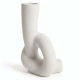 AKDC Premium Artistic Ceramic Home Décor Vase – Elegant White Unique Shape Statement Piece, 17 × 10 cm - Al Kabayel Discount CentreAKDC Premium Artistic Ceramic Home Décor Vase – Elegant White Unique Shape Statement Piece, 17 × 10 cmFlower/Plant PotsAKDCAl Kabayel Discount Centre