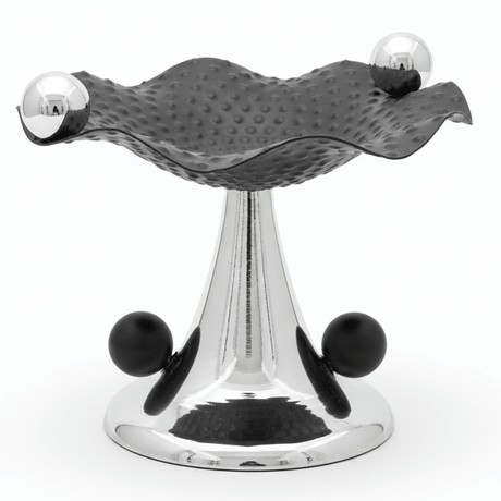 AKDC Premium Black and Silver Metal Footed Candy Serving Tray with Modern Finish for Home and Events – 20×15 cm - Al Kabayel Discount CentreAKDC Premium Black and Silver Metal Footed Candy Serving Tray with Modern Finish for Home and Events – 20×15 cmServing TraysAKDCAl Kabayel Discount Centre