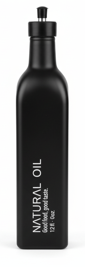 AKDC Premium Black Glass Oil Bottle with Precision Pour Spout – Modern Kitchen Storage, 500ml - Al Kabayel Discount CentreAKDC Premium Black Glass Oil Bottle with Precision Pour Spout – Modern Kitchen Storage, 500mlKitchen Utensils & GadgetsAKDCAl Kabayel Discount Centre