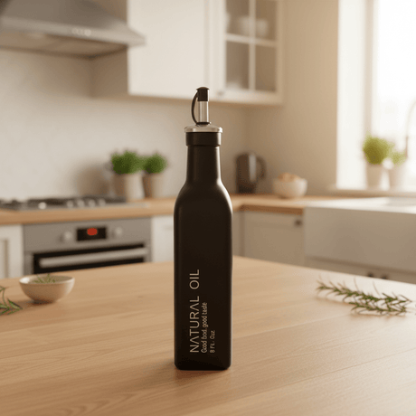 AKDC Premium Black Glass Oil Bottle with Precision Pour Spout – Stylish Kitchen Dispenser, 250ml - Al Kabayel Discount CentreAKDC Premium Black Glass Oil Bottle with Precision Pour Spout – Stylish Kitchen Dispenser, 250mlKitchen Utensils & GadgetsAKDCAl Kabayel Discount Centre