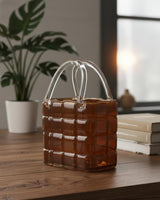 AKDC Premium Brown Glass Bag - Style Statement Vase – 27×19 cm - Al Kabayel Discount CentreAKDC Premium Brown Glass Bag - Style Statement Vase – 27×19 cmFlower/Plant PotsAKDCAl Kabayel Discount Centre