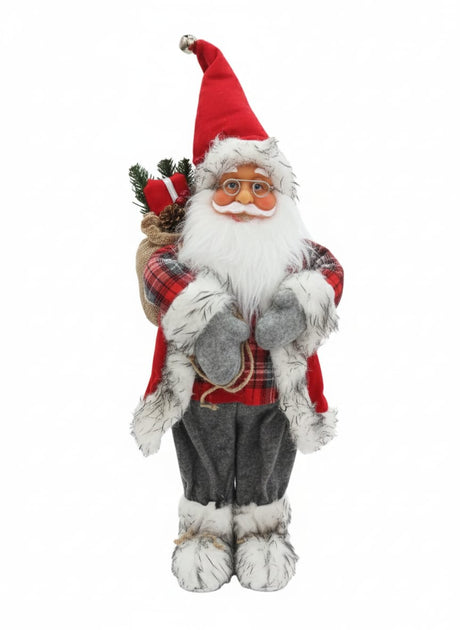AKDC Premium Christmas Santa Figurine in Classic Red & White Dress – 58 cm - Al Kabayel Discount CentreAKDC Premium Christmas Santa Figurine in Classic Red & White Dress – 58 cmHome Décor AccentsAKDCAl Kabayel Discount Centre
