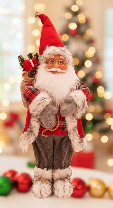 AKDC Premium Christmas Santa Figurine in Classic Red & White Dress – 58 cm - Al Kabayel Discount CentreAKDC Premium Christmas Santa Figurine in Classic Red & White Dress – 58 cmHome Décor AccentsAKDCAl Kabayel Discount Centre