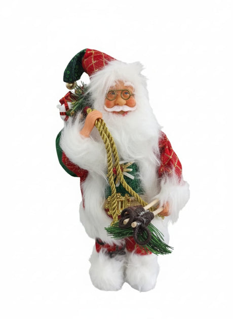 AKDC Premium Christmas Santa Figurine in Festive Red & White Dress – 33 cm - Al Kabayel Discount CentreAKDC Premium Christmas Santa Figurine in Festive Red & White Dress – 33 cmHome Décor AccentsAKDCAl Kabayel Discount Centre