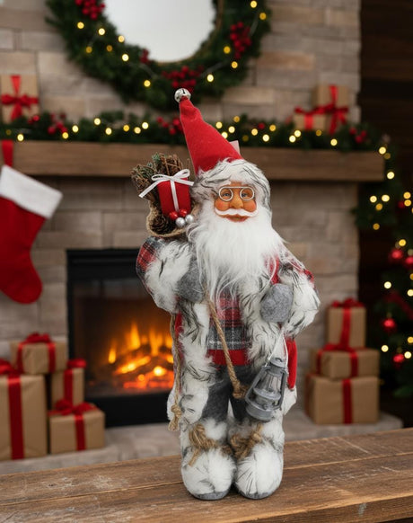 AKDC Premium Christmas Santa Figurine in Traditional Red Dress – 33 cm - Al Kabayel Discount CentreAKDC Premium Christmas Santa Figurine in Traditional Red Dress – 33 cmHome Décor AccentsAKDCAl Kabayel Discount Centre