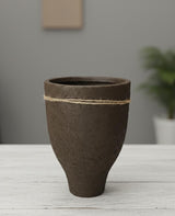AKDC Premium Clay Plant Pot – Brown Earth Shade – 23×16 cm – Sculpted Unique Shape - Al Kabayel Discount CentreAKDC Premium Clay Plant Pot – Brown Earth Shade – 23×16 cm – Sculpted Unique ShapeFlower/Plant PotsAKDCAl Kabayel Discount Centre