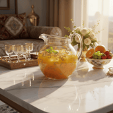 AKDC Premium Clear Acrylic Jug with Gold Accent Design Stylish Serving Pitcher for Water Juice and Beverages 18 × 14.5 cm - Al Kabayel Discount CentreAKDC Premium Clear Acrylic Jug with Gold Accent Design Stylish Serving Pitcher for Water Juice and Beverages 18 × 14.5 cmJugsAKDCAl Kabayel Discount Centre
