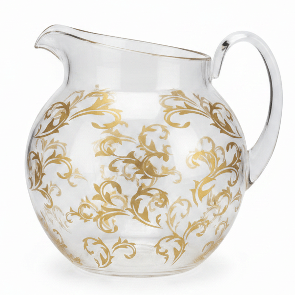 AKDC Premium Clear Acrylic Jug with Gold Accent Design Stylish Serving Pitcher for Water Juice and Beverages 18 × 14.5 cm - Al Kabayel Discount CentreAKDC Premium Clear Acrylic Jug with Gold Accent Design Stylish Serving Pitcher for Water Juice and Beverages 18 × 14.5 cmJugsAKDCAl Kabayel Discount Centre