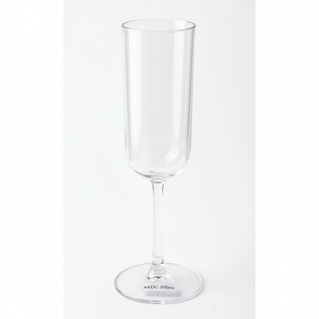 AKDC Premium Clear Acrylic Wide Flute Stem Glass | 200ml | Tall Cylindrical Bowl | Shatter - Resistant Elegant Stemware for Champagne & Cocktails - Al Kabayel Discount CentreAKDC Premium Clear Acrylic Wide Flute Stem Glass | 200ml | Tall Cylindrical Bowl | Shatter - Resistant Elegant Stemware for Champagne & CocktailsTumblersAKDCAl Kabayel Discount Centre