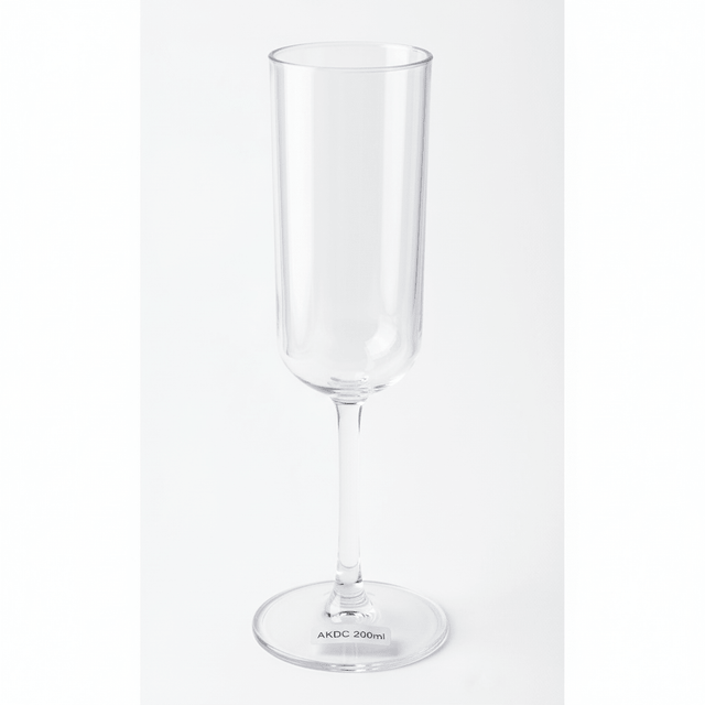 AKDC Premium Clear Acrylic Wide Flute Stem Glass | 200ml | Tall Cylindrical Bowl | Shatter - Resistant Elegant Stemware for Champagne & Cocktails - Al Kabayel Discount CentreAKDC Premium Clear Acrylic Wide Flute Stem Glass | 200ml | Tall Cylindrical Bowl | Shatter - Resistant Elegant Stemware for Champagne & CocktailsTumblersAKDCAl Kabayel Discount Centre