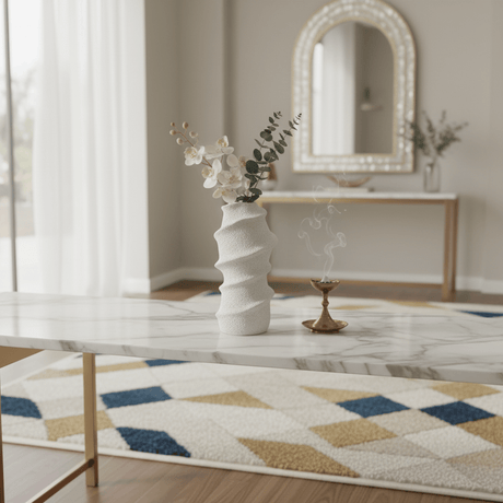 AKDC Premium Contemporary Ceramic Decorative Vase – Glossy White Finish with Artistic Abstract Shape for Living Room Décor, 30 × 12 cm - Al Kabayel Discount CentreAKDC Premium Contemporary Ceramic Decorative Vase – Glossy White Finish with Artistic Abstract Shape for Living Room Décor, 30 × 12 cmFlower/Plant PotsAKDCAl Kabayel Discount Centre