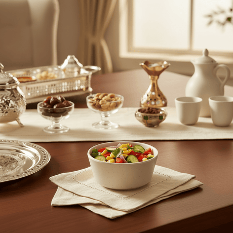 AKDC Premium Cream Elegant Melamine Vegetable Serving Bowl 4 Inch Stylish Table Bowl - Al Kabayel Discount CentreAKDC Premium Cream Elegant Melamine Vegetable Serving Bowl 4 Inch Stylish Table BowlBowlsAKDCAl Kabayel Discount Centre