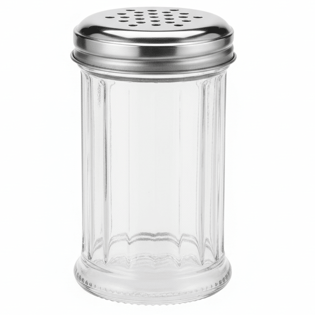 AKDC Premium Cylindrical Clear Glass Tabletop Sugar Shaker with Durable Silver Metal Lid for Kitchen Storage – 13×7cm - Al Kabayel Discount CentreAKDC Premium Cylindrical Clear Glass Tabletop Sugar Shaker with Durable Silver Metal Lid for Kitchen Storage – 13×7cmKitchen Utensils & GadgetsAKDCAl Kabayel Discount Centre