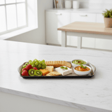 AKDC Premium Driftwood Grey Rectangular Melamine Serving Tray Durable 15 Inch - Al Kabayel Discount CentreAKDC Premium Driftwood Grey Rectangular Melamine Serving Tray Durable 15 InchServing TraysAKDCAl Kabayel Discount Centre