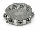 AKDC Premium Glass Ashtray with Elegant Silver Stand – Luxury Tabletop Smoking Accessory for Home, Office & Restaurants – 12×4 cm - Al Kabayel Discount CentreAKDC Premium Glass Ashtray with Elegant Silver Stand – Luxury Tabletop Smoking Accessory for Home, Office & Restaurants – 12×4 cmHome Décor AccentsAKDCAl Kabayel Discount Centre