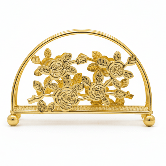 AKDC Premium Gold Napkin Holder with Elegant Finish for Home and Restaurant Use – 15×7 cm - Al Kabayel Discount CentreAKDC Premium Gold Napkin Holder with Elegant Finish for Home and Restaurant Use – 15×7 cmNapkin Holders & Tissue BoxAKDCAl Kabayel Discount Centre