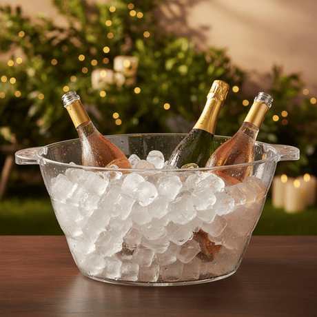 AKDC Premium Large Capacity Clear Acrylic Ice Bucket for Parties, Bars and Events – Durable Transparent Design 28 × 39 × 24 cm - Al Kabayel Discount CentreAKDC Premium Large Capacity Clear Acrylic Ice Bucket for Parties, Bars and Events – Durable Transparent Design 28 × 39 × 24 cmKitchen Utensils & GadgetsAKDCAl Kabayel Discount Centre