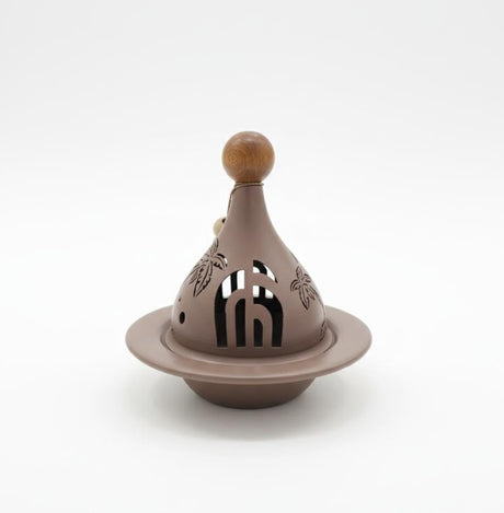 AKDC Premium Metal Tajine 14×14×15 cm in Brown Color – Beautiful Ramadan Special Decorative Piece - Al Kabayel Discount CentreAKDC Premium Metal Tajine 14×14×15 cm in Brown Color – Beautiful Ramadan Special Decorative PieceServing TraysAKDCAl Kabayel Discount Centre