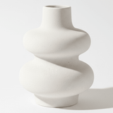 AKDC Premium Minimalist Ceramic Decorative Vase – White Modern Abstract Sculptural Design for Table & Shelf Décor, 15 × 12 cm - Al Kabayel Discount CentreAKDC Premium Minimalist Ceramic Decorative Vase – White Modern Abstract Sculptural Design for Table & Shelf Décor, 15 × 12 cmFlower/Plant PotsAKDCAl Kabayel Discount Centre