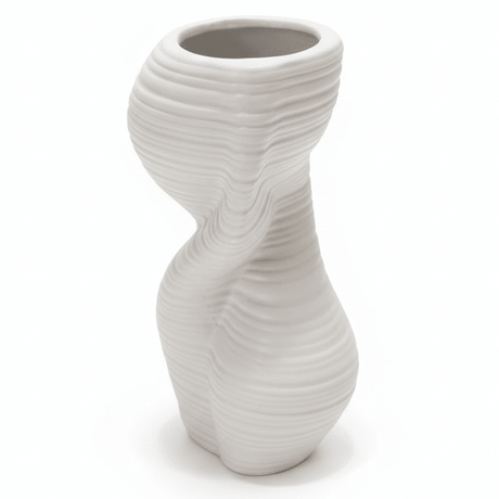 AKDC Premium Modern Ceramic Flower Vase – Elegant White Abstract Shape Decorative Accent, 20 × 10 cm - Al Kabayel Discount CentreAKDC Premium Modern Ceramic Flower Vase – Elegant White Abstract Shape Decorative Accent, 20 × 10 cmFlower/Plant PotsAKDCAl Kabayel Discount Centre