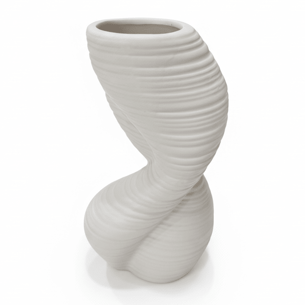 AKDC Premium Modern Ceramic Flower Vase – Elegant White Abstract Shape Decorative Accent, 20 × 10 cm - Al Kabayel Discount CentreAKDC Premium Modern Ceramic Flower Vase – Elegant White Abstract Shape Decorative Accent, 20 × 10 cmFlower/Plant PotsAKDCAl Kabayel Discount Centre