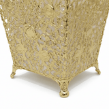 AKDC Premium Plastic Dustbin with Gold Metal Base and Tissue Box Set for Bathroom, Office and Home Décor – Dustbin 24×23×17 cm, Tissue Box 26×13 cm - Al Kabayel Discount CentreAKDC Premium Plastic Dustbin with Gold Metal Base and Tissue Box Set for Bathroom, Office and Home Décor – Dustbin 24×23×17 cm, Tissue Box 26×13 cmOrganizers & AccessoriesAKDCAl Kabayel Discount Centre