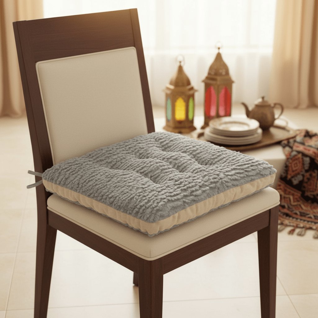 AKDC Premium Polyester Dusty Grey Square Chair Cushion Long Lasting Seat Pad for Office Dining and Home Chairs 40 × 40 cm - Al Kabayel Discount CentreAKDC Premium Polyester Dusty Grey Square Chair Cushion Long Lasting Seat Pad for Office Dining and Home Chairs 40 × 40 cmFloor Pillows & CushionsAKDCAl Kabayel Discount Centre