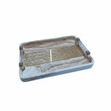 AKDC Premium Rectangular Serving Tray – White Plaster of Paris with Elegant Gold Decorative Finish (31 × 22 cm) - Al Kabayel Discount CentreAKDC Premium Rectangular Serving Tray – White Plaster of Paris with Elegant Gold Decorative Finish (31 × 22 cm)Serving TraysAKDCAl Kabayel Discount Centre