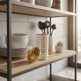 AKDC Premium Round Airtight Acrylic Storage Canister with Transparent Body & Refined Golden Design Lid – Decorative Kitchen Jar, 1200 ml - Al Kabayel Discount CentreAKDC Premium Round Airtight Acrylic Storage Canister with Transparent Body & Refined Golden Design Lid – Decorative Kitchen Jar, 1200 mlJars & Food SaversAKDCAl Kabayel Discount Centre