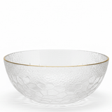 AKDC Premium Round Glass Bowl with Gold Rim – Luxury Bowl for Serving Fruits, Desserts & Snacks 16 cm - Al Kabayel Discount CentreAKDC Premium Round Glass Bowl with Gold Rim – Luxury Bowl for Serving Fruits, Desserts & Snacks 16 cmBowlsAKDCAl Kabayel Discount Centre