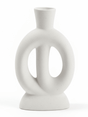 AKDC Premium Sculptural Ceramic Decorative Vase – Elegant White Artistic Statement Shape, 23 × 16 cm - Al Kabayel Discount CentreAKDC Premium Sculptural Ceramic Decorative Vase – Elegant White Artistic Statement Shape, 23 × 16 cmFlower/Plant PotsAKDCAl Kabayel Discount Centre