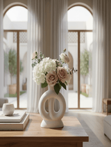 AKDC Premium Sculptural Ceramic Decorative Vase – Elegant White Artistic Statement Shape, 23 × 16 cm - Al Kabayel Discount CentreAKDC Premium Sculptural Ceramic Decorative Vase – Elegant White Artistic Statement Shape, 23 × 16 cmFlower/Plant PotsAKDCAl Kabayel Discount Centre