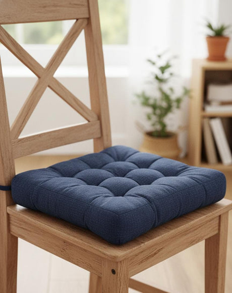 AKDC Premium Square Corduroy Cushion – Deep Blue Textured Ribbed Fabric Decorative Pillow, 50×50×12 cm - Al Kabayel Discount CentreAKDC Premium Square Corduroy Cushion – Deep Blue Textured Ribbed Fabric Decorative Pillow, 50×50×12 cmFloor Pillows & CushionsAKDCAl Kabayel Discount Centre