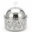 AKDC Premium Stainless Steel Food Server with Dome Lid & Palm Tree Design Base – Elegant Covered Serving Dish – 23 × 10 cm - Al Kabayel Discount CentreAKDC Premium Stainless Steel Food Server with Dome Lid & Palm Tree Design Base – Elegant Covered Serving Dish – 23 × 10 cmServing TraysAKDCAl Kabayel Discount Centre