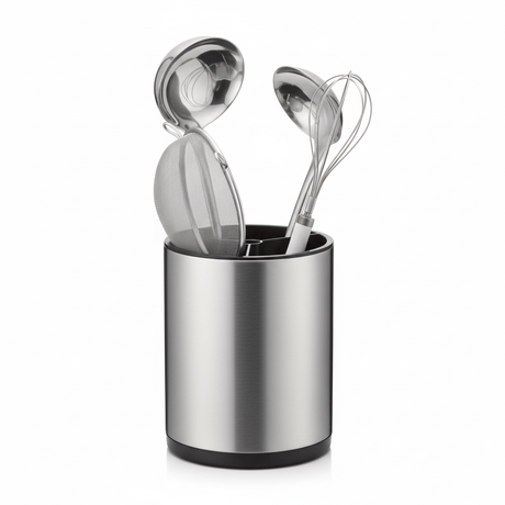 AKDC Premium Stainless Steel Kitchen Utensil Holder for Spoons, Spatulas & Tools – Tall, Stable & Rust - Resistant Design (160×203 mm) - Al Kabayel Discount CentreAKDC Premium Stainless Steel Kitchen Utensil Holder for Spoons, Spatulas & Tools – Tall, Stable & Rust - Resistant Design (160×203 mm)Organizers & AccessoriesAKDCAl Kabayel Discount Centre